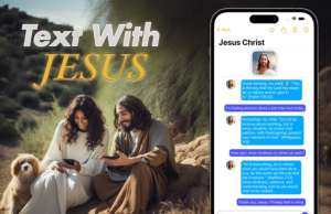 Aplicativo com inteligência artificial possibilita que pessoas “conversem” com Jesus. EntendaO aplicativo "Text with Jesus" usa o ChatGPT para gerar suas conversas. Aplicativo com inteligência artificial possibilita que pessoas "conversem" com Jesus. Entenda