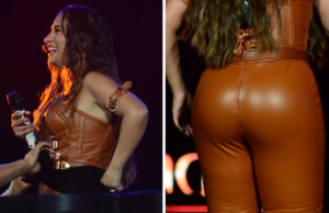Calça justa: calça da cantora Simone Mendes rasga em showA ex-coleguinha precisou improvisar para que não ficasse exposta no palco. Calça justa: calça da cantora Simone Mendes rasga em show