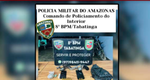 Em Tabatinga, Polícia Militar é recebida a tirosDurante o confronto, os infratores tentaram evadir-se do local para uma área de mata, onde um deles que portava um revólver calibre 38, foi atingido. Em Tabatinga, Polícia Militar é recebida a tiros