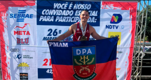 Polícia Militar participa de Maratona Internacional de BlumenauO corredor da polícia logrou êxito na distância 42 KM, masculino, ficando na 63º colocação Geral, e na 7ª na colocação com tempo final. Polícia Militar participa de Maratona Internacional de Blumenau