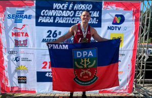 Polícia Militar participa de Maratona Internacional de BlumenauO corredor da polícia logrou êxito na distância 42 KM, masculino, ficando na 63º colocação Geral, e na 7ª na colocação com tempo final. Polícia Militar participa de Maratona Internacional de Blumenau