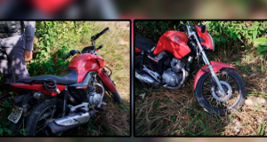 Polícia Militar recupera motocicleta com restrição de furtoA ação aconteceu na zona norte da capital, após denúncia relatando o abandono de uma motocicleta por dois indivíduos. Polícia Militar recupera motocicleta com restrição de furto