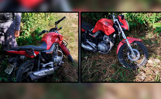Polícia Militar recupera motocicleta com restrição de furto 2 Polícia Militar recupera motocicleta com restrição de furto