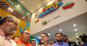 Prefeitura inaugura espaço #SouManaus 2023 no Manauara ShoppingNa fachada do espaço, estão todas as atrações que o #SouManaus vai receber nos dias 5, 6 e 7 de setembro. Prefeitura inaugura espaço #SouManaus 2023 no Manauara Shopping