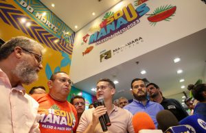 Prefeitura inaugura espaço #SouManaus 2023 no Manauara ShoppingNa fachada do espaço, estão todas as atrações que o #SouManaus vai receber nos dias 5, 6 e 7 de setembro. Prefeitura inaugura espaço #SouManaus 2023 no Manauara Shopping