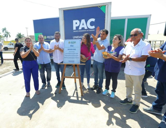 Wilson Lima inaugura unidade móvel do PAC em Maués, a segunda do Baixo Amazonas