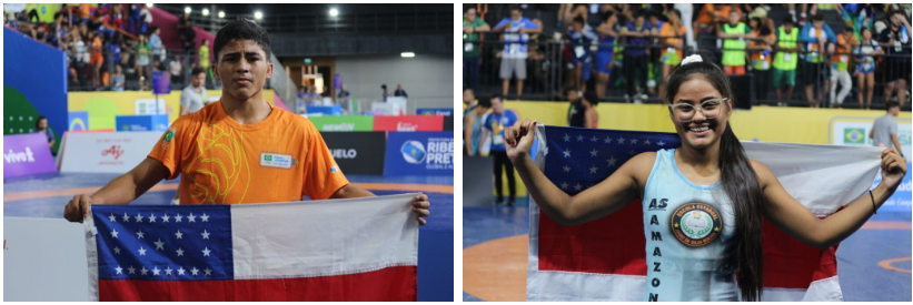 Atletas do Amazonas estreiam com medalhas de ouro no Jogos da Juventude 2023