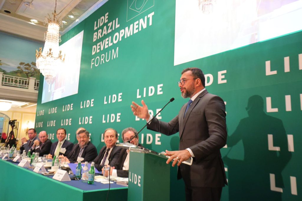 Em evento do Lide nos EUA, Wilson Lima diz que agenda da Amazônia é diferente da agenda ambiental do mundo