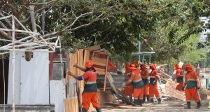 Órgãos estaduais e municipais realizam ação para evitar reocupação de área remanescente do ProsaminA operação alcançou construções irregulares em locais de preservação permanente e já revitalizados. Órgãos estaduais e municipais realizam ação para evitar reocupação de área remanescente do Prosamin