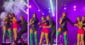 Uma mulher bêbada invade o palco obrigando Ludmilla a interromper o show. Vídeo!Um vídeo compartilhado nas redes sociais mostra o momento em que Ludmilla estava se apresentando, quando foi surpreendida pela invasão. Uma mulher bêbada invade o palco e obrigando Ludmilla a interromper o show