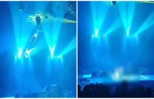 Vídeo: Em Santa Catarina, trapezistas despencam de 4 metros durante apresentação Vídeo: Em Santa Catarina, trapezistas despencam de 4 metros durante apresentação