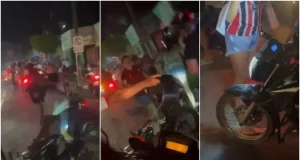 Vídeo: motorista atropela torcedores do São Paulo no bairro Cidade Nova