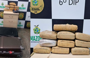 Em Manaus, Polícia Militar apreende 10 quilos de maconha no Porto São RaimundoA ação foi resultado de uma denúncia anônima, que informou que uma embarcação estaria transportando drogas no local. Em Manaus, Polícia Militar apreende 10 quilos de maconha no Porto São Raimundo