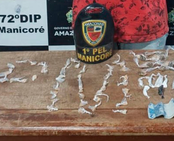 Polícia Militar prende homem e apreende adolescente por tráfico de drogas em Manicoré