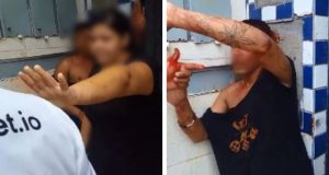 Veja o vídeo: Homem é espancado por moradores após ser acusado de rouboSegundo informações, o indivíduo seria ladrão de motocicletas. Veja o vídeo: Homem é espancado por moradores após ser acusado de roubo