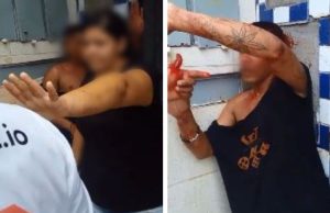 Veja o vídeo: Homem é espancado por moradores após ser acusado de rouboSegundo informações, o indivíduo seria ladrão de motocicletas. Veja o vídeo: Homem é espancado por moradores após ser acusado de roubo