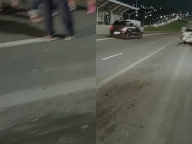 Grave acidente na avenida das Torres deixa motociclista ferido