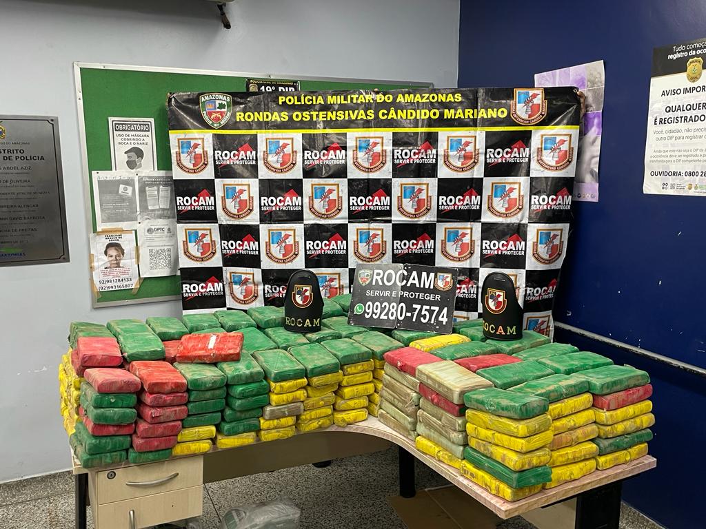 Polícia prende homem com 300 quilos de drogas em picape na zona centro-sul de Manaus