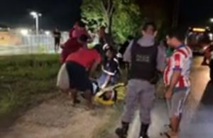 Em Manaus, três pessoas ficam feridas em acidente entre motos Três pessoas ficam feridas em acidente entre motos