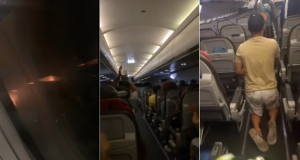 Turbina de avião da Latam pega fogo após colisão com pássaro e assusta passageirosO voo decolou do Aeroporto Luís Eduardo Magalhães com destino a Congonhas, em São Paulo. Turbina de avião da Latam pega fogo após colisão com pássaro e assusta passageiros