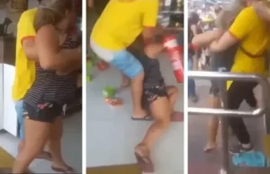 Vídeo: mulher quebra tudo em padaria após atendente chamar seu marido de “meu amor”A cliente ficou furiosa e começou a gritar com a atendente. Vídeo: mulher quebra tudo em padaria após atendente chamar seu marido de "meu amor"