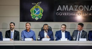 Wilson Lima destaca parceria com ANA e mais de 90% de cumprimento de meta para gestão de recursos hídricosAmazonas foi o segundo estado brasileiro signatário do Pacto pela Água, protagonismo que mobilizou outros estados a assinarem o documento, completando todas as unidades da federação. Wilson Lima destaca parceria com ANA e mais de 90% de cumprimento de meta para gestão de recursos hídricos
