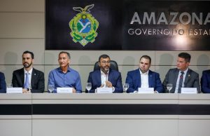 Wilson Lima destaca parceria com ANA e mais de 90% de cumprimento de meta para gestão de recursos hídricosAmazonas foi o segundo estado brasileiro signatário do Pacto pela Água, protagonismo que mobilizou outros estados a assinarem o documento, completando todas as unidades da federação. Wilson Lima destaca parceria com ANA e mais de 90% de cumprimento de meta para gestão de recursos hídricos