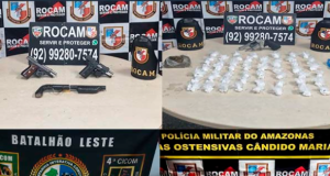 PMAM apreende seis armas em operações de rotina PMAM apreende seis armas em operações de rotina