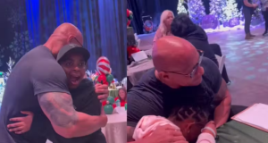 The Rock realiza sonho de pequenos fãs doentes The Rock realiza sonho de pequenos fãs doentes