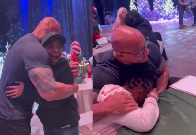 The Rock realiza sonho de pequenos fãs doentes The Rock realiza sonho de pequenos fãs doentes
