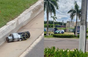 Vídeo: artefato explosivo é encontrado em frente a condomínio em ManausPoliciais militares foram acionados para verificar a situação. Vídeo: Artefato explosivo é encontrado em frente a condomínio em Manaus