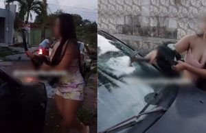 Vídeo: mulher quebra carro com marteladas após moto ser batida Vídeo: mulher quebra carro com marteladas após moto ser batida