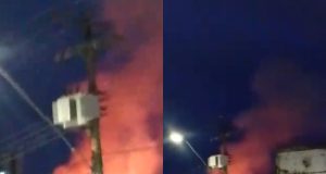 Vídeo: incêndio destrói duas casas na Praça 14 Vídeo: incêndio destrói duas casas na Praça 14