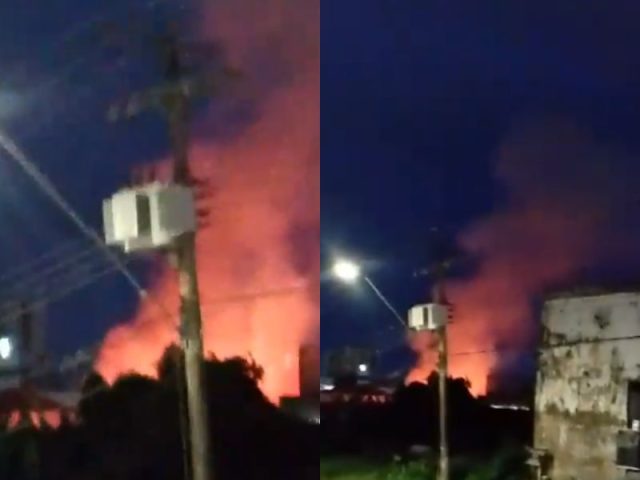 Vídeo: incêndio destrói duas casas na Praça 14 Vídeo: incêndio destrói duas casas na Praça 14