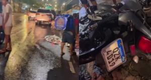 Jovem morre atropelado enquanto empurrava moto na chuvaO impacto foi tão forte que Paulo morreu na hora. Jovem morre atropelado enquanto empurrava moto na chuva