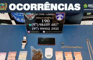 PMAM prende dois homens por tráfico de drogas em Lábrea PMAM prende dois homens por tráfico de drogas em Lábrea