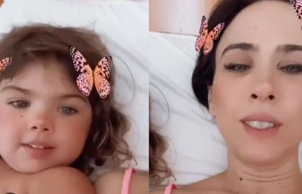 Tata Werneck encanta a web com vídeo da filha Clara Maria aprendendo a fazer rimas