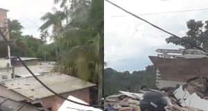 Acidente: carreta bate em caminhão e atinge casas em ManausDois motoristas ficaram feridos. Acidente: carreta bate em caminhão e atinge casas em Manaus