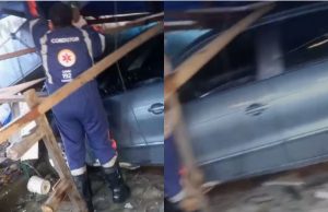 Carro desgovernado invade calçada e atropela idoso em Manaus O acidente aconteceu na avenida Noel Nutels. Carro desgovernado invade calçada e atropela idoso em Manaus