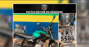 Motociclista preso em Lábrea por pilotar veículo roubado e adulterado Motociclista preso em Lábrea por pilotar veículo roubado e adulterado