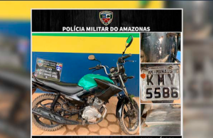 Motociclista preso em Lábrea por pilotar veículo roubado e adulterado Motociclista preso em Lábrea por pilotar veículo roubado e adulterado
