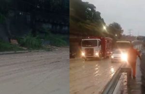 Queda da proteção de barranco interdita parte da Avenida das Torres em Manaus Queda da proteção de barranco interdita parte da Avenida das Torres em Manaus