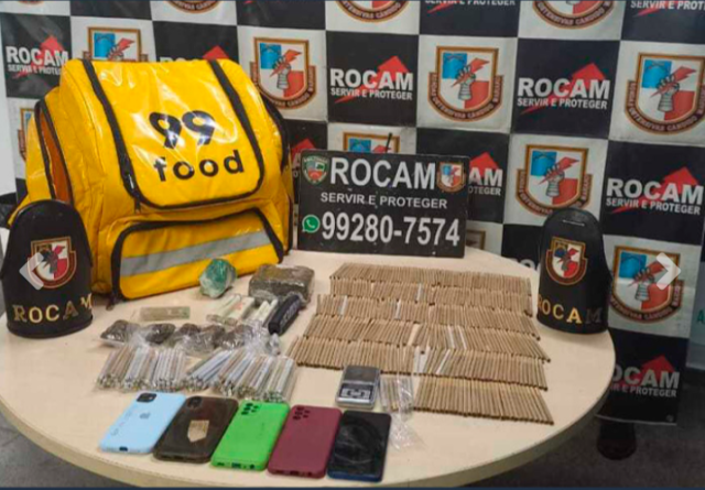 Queda na rede Rocam captura quarteto e desmantela ponto de tráfico em Manaus Queda na rede: Rocam captura quarteto e desmantela ponto de tráfico em Manaus