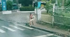 Flagrante inusitado: paciente foge de hospital em Manaus usando apenas fraldaVeja o vídeo. Flagrante inusitado: paciente foge de hospital em Manaus usando apenas fralda