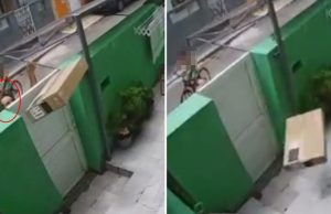 Revolta e indignação: entregador joga TV por cima do muro e danifica produto Revolta e indignação: entregador joga TV por cima do muro e danifica produto