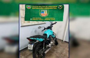 Polícia Militar do Amazonas prende homem com motocicleta adulteradaO homem já tem passagem pela polícia pelo crime de roubo. Polícia Militar do Amazonas prende homem com motocicleta adulterada