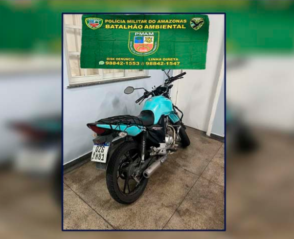 Polícia Militar do Amazonas prende homem com motocicleta adulterada