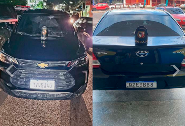 Rocam recupera dois veículos e prende homem e mulher em Manaus