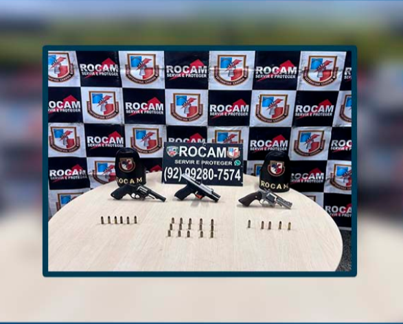 PMAM prende trio por envolvimento em roubo e sequestro de motorista PMAM prende trio por envolvimento em roubo e sequestro de motorista
