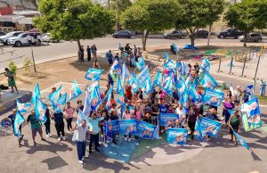 Bandeiraço na bola do Núcleo 23 reune eleitores de Cearazin Semisera